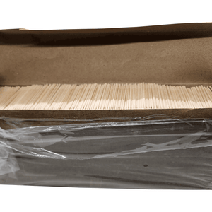 10000 Qty BiteMyWood Birchwood Single Point Toothpicks In Cardboard Sleeve