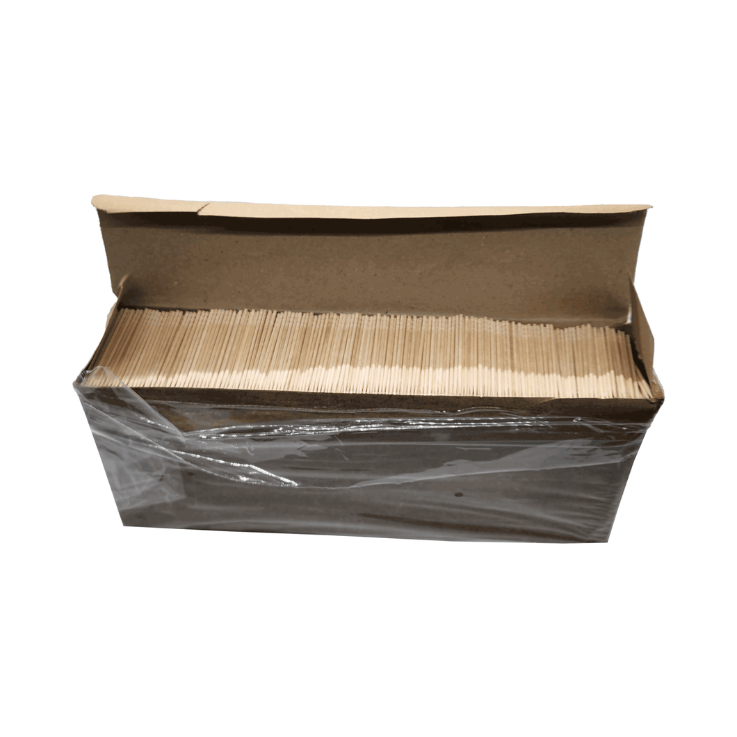 10000 Qty BiteMyWood Birchwood Single Point Toothpicks In Cardboard Sleeve