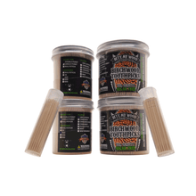 Load image into Gallery viewer, BiteMyWood Unflavored High Quality USA Birchwood Toothpicks in Plastic Tube Or Jars - 2 Sizes Available
