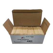 Load image into Gallery viewer, 1600 Qty Birchwood Double Point Oversized Toothpicks In Cardboard Reusable Box
